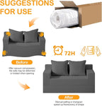 Erament Convertible Sofa Bed, Loveseat Folding Floor Futon Sleeper Sofa Couch - Image 9