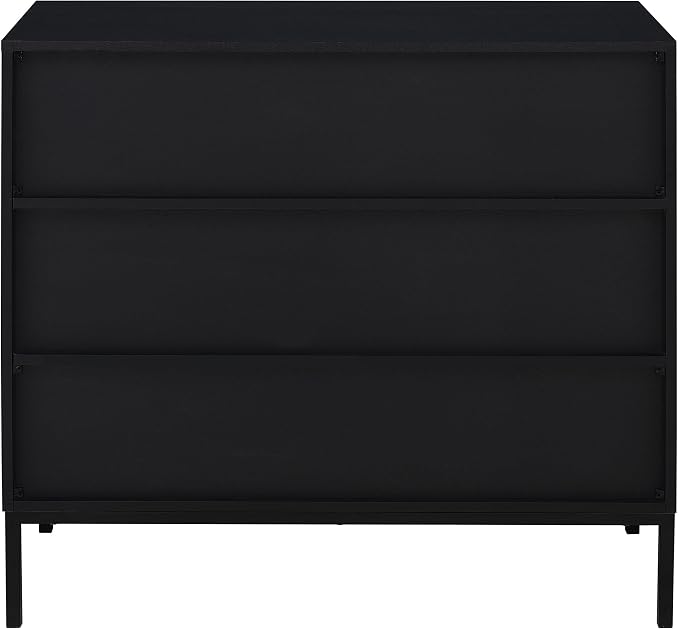Coaster Home Furnishings Jess 2-Door Arched Fluted Glass Accent Cabinet Black - Image 8