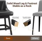 YaFiti Swivel Bar Stools Set of 3, 26 Inch Counter Height Bar Stools - Image 8