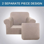 H.VERSAILTEX Armchair Slipcover Chair Cover 2 Piece Stretch Slipcovers - Image 5