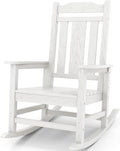 SERWALL Oversized Rocking Chair Outdoor, HDPE Outdoor Rocking Chair by SERWALL