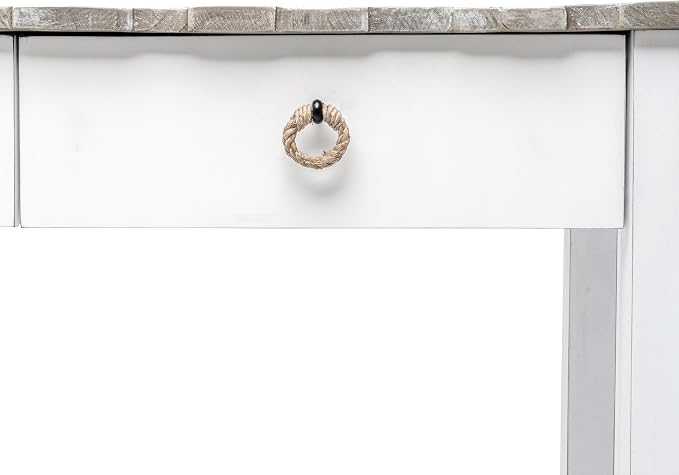 Sea Wind Florida Picket Fence Wood Console Table - Image 9