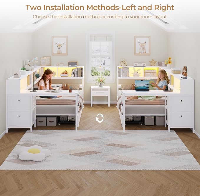 DICTAC Corner Twin Bed Frame - Image 9