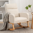 HCHAIRH Rocking Chair Nursery, Upholstered Nursing Rocker Chairs - Image 7