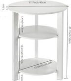 Farmhouse 3-Tier Round Side Table, 17.7 * 21.7inch End Table - Image 3