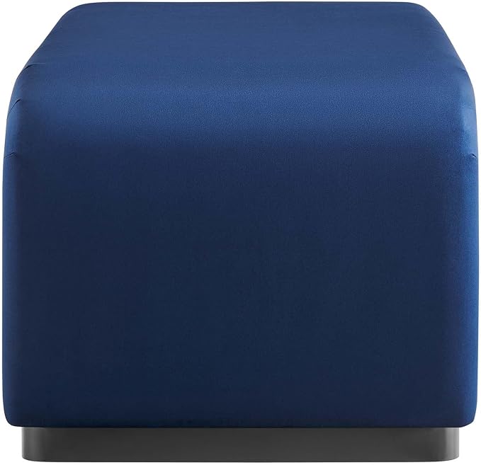 Modway EEI-6735-BLK-MID Koda Performance Velvet Waterfall Ottoman - Image 4
