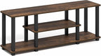 Furinno Turn-S-Tube TV Stand, 3-Tier Toolless Assembly Entertainment Center - Image 6