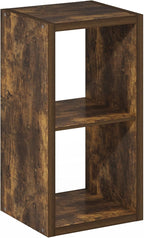 Furinno Cubicle Book Shelf, 2-Cube Bookshelf, Extra Thick Frame Horizontally & - Image 9