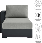 Modway Tahoe Aluminum Outdoor Chaise Lounge Gray - Image 8