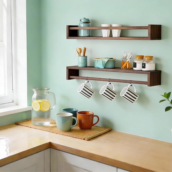 Fixwal Nursery Book Shelves, 23.6 Inch Floating Bookshelves - Image 7