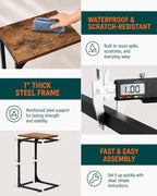 C-Shaped Side Table for Couch - Image 3