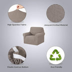 H.VERSAILTEX High Stretch Chair Cover 1-Piece Rich Jacquard Armchair Covers - Image 4