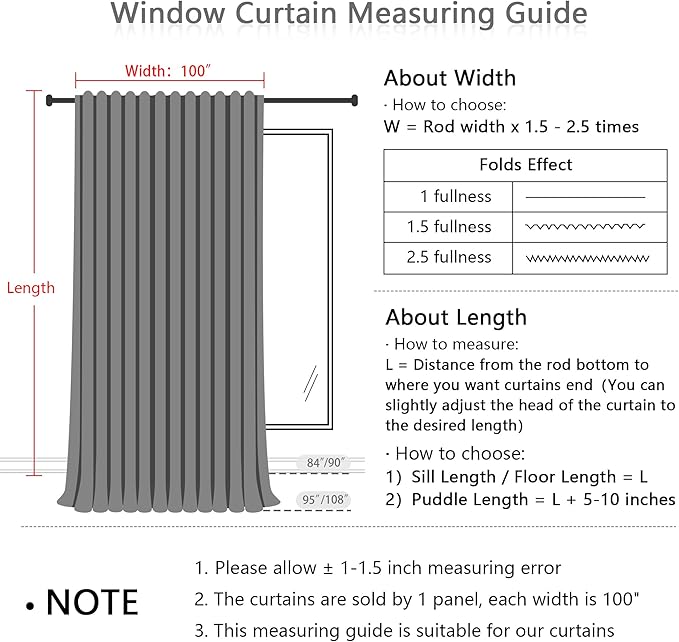 MYSKY HOME Patio White Curtains - Image 6