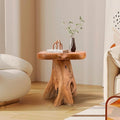 Small Side Table, Freeform Live Edge Wood Stool, Unique Design Natural Plant by Unknown