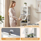 Magshion Display Cabinet, 4-Tier Corner Shelf - Image 5