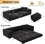 97.7" Convertible Queen Sleeper Sofa - Image 2