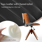 HULALA HOME Faux Leather Home Office Chair - Image 6