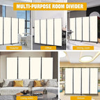Room Divider 6FT Portable Room Dividers and Folding Privacy Screens, 4 Panel - Image 5