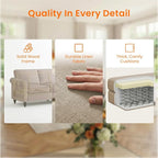 Living Room Sofa Sets 2 Piece, Modern 3 Seater Sofa and Loveseat Couch Sets - Image 4