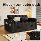 3 in 1 Convertible Sleeper Sofa, 65in Sleeper Couch - Image 6