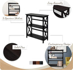Montego 3-Shelf Bookcase-Walnut - Image 4