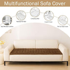 Couch Cover for Dogs, Washable Non Slip Plush Flannel Sofa Protector | Thick - Image 3