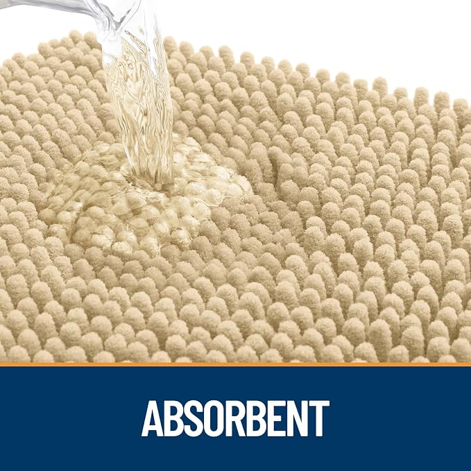 OLANLY Dog Door Mat for Muddy Paws 44x24, Super Absorbent Chenille Mud Mat | - Image 3