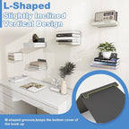 FENTEC Floating Book Shelves for Wall, Wall Mounted Invisible Floating Bookshelf - Image 5