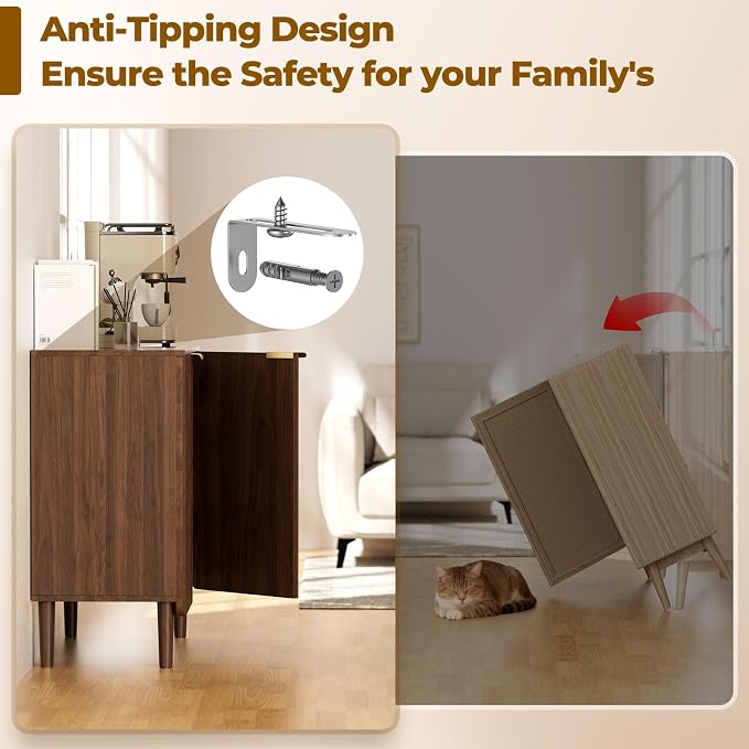 Sideboard Buffet Storage Cabinet - Image 7