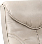 Benchmaster Newport Taupe Swivel Faux Leather Recliner Chair - Image 9