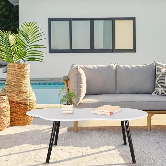 Small Coffee Table Cloud Shaped Irregular Center Table - Image 7