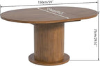 43.3 inch 59 inch Adjustable Size Round Dining Table - Image 8