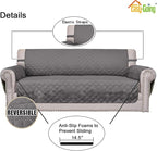Easy-Going Reversible Couch Cover, 2 Cushion Sofa, Water Resistant Mat - Image 3