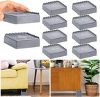 Bed Risers 1 inch, 2 inch, 3 inch, 4 inch Heavy Duty, Adjustable Furniture Riser by EGTTGIN