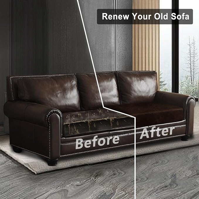 ANARACHON Leather Look Couch Cushion Covers Sofa Seat Slipcovers Sets Couches - Image 7