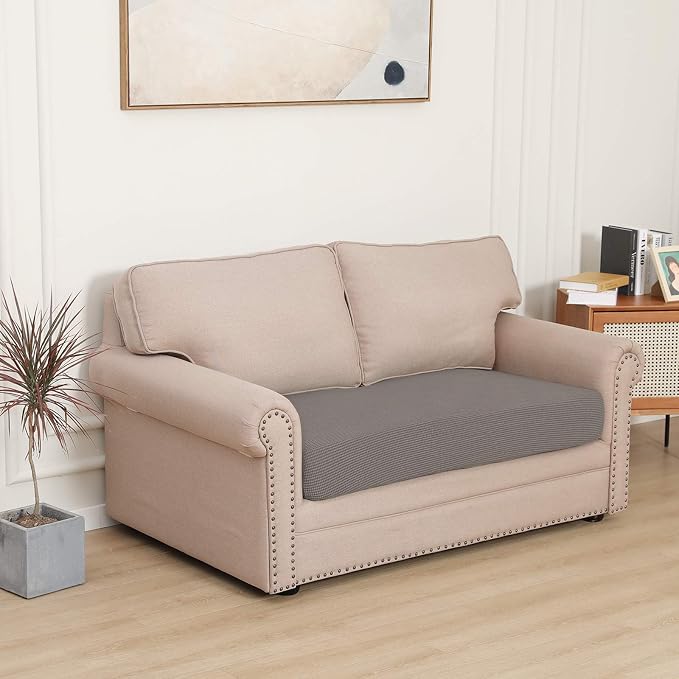 Easy-Going Stretch 1 Piece Loveseat Couch Cushion Cover - Image 2