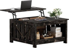 FABATO Lift Top Coffee Table, 31.5" Farmhouse Coffee Tables - Image 8