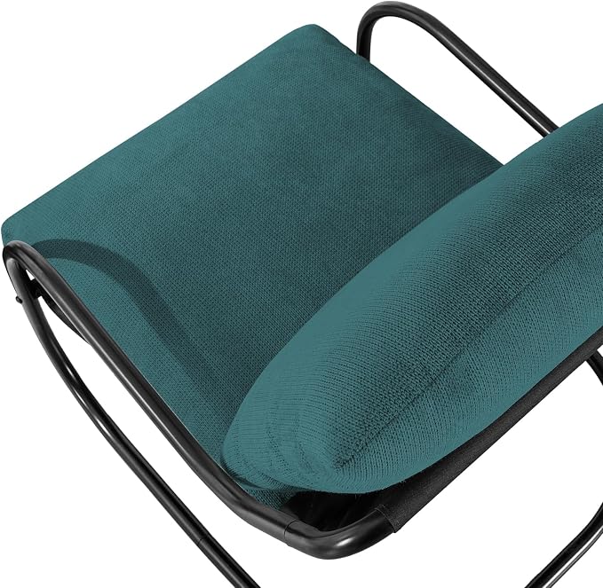 Peace nest Modern Accent Chair, Soft Upholstered Armchair - Image 9