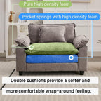 Oprisen Modular Sectional Sofa, Comfy Cloud Couch Sectional Sofa, Chenille Sofa - Image 3