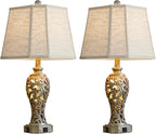 Vintage Table Lamps Set of 2 for Living Room Bedroom, 2 USB Ports 25'' Rustic - Image 7