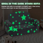 Foryoomi Extra Wide Kids Couch, 2-in-1 Soft Couch - Image 4