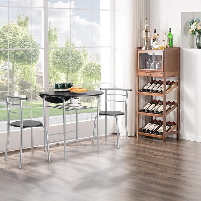 VINGLI 31.5" Drop Leaf Dining Table Set - Image 4