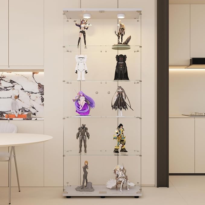 LFT HUIMEI2Y Glass Display Cabinet 5-Shelf - Image 9