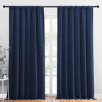 NICETOWN Living Room Curtains, Home Decorations Thermal Insulated Solid Rod by NICETOWN