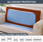 Stretch Cushion Cover, Soft Velvet Plush Cushion Slipcovers Loveseat Sofa - Image 5