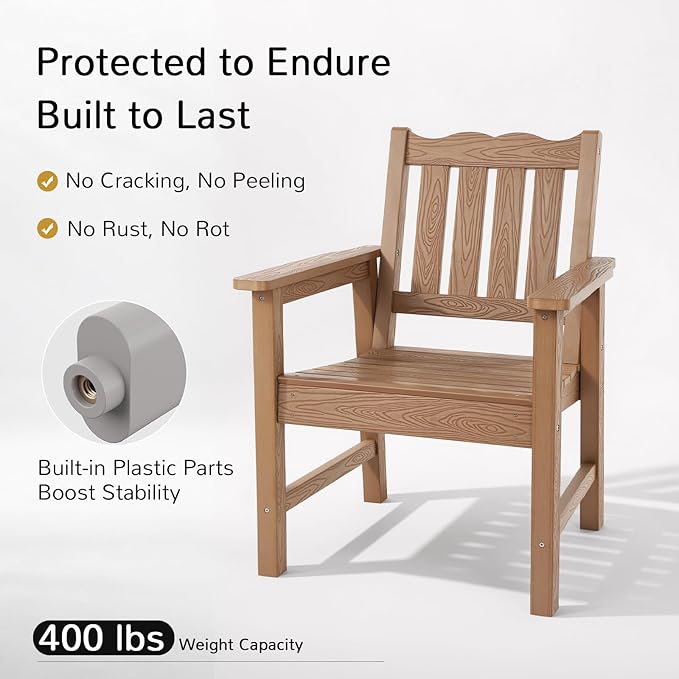 Stoog 3-Piece All-Weather Garden Chairs Set of 2 - Image 4
