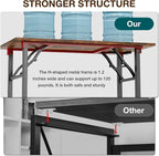TEMI Small Computer Desk Folding Table - Image 6