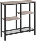 HOOBRO Narrow Console Table, Sofa Table, 4-Tier Industrial Entryway Table by HOOBRO