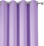 Lavender Blackout Curtains 52 x 54 Inch Length/Set of 2 Curtain Panels/Thermal - Image 7