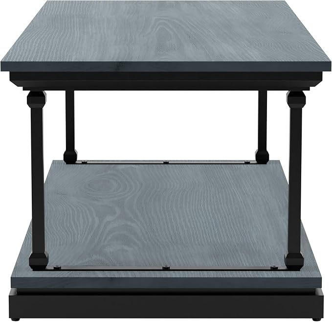 24/7 Shop at Home Ambridge Transitional Multi-Storage Wood 2-Piece Coffee Table - Image 7